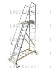 Rollende platformtrap met 4 wielen met rem