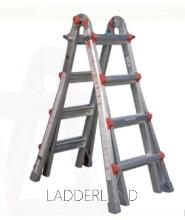 Telescopische vierdelige ladder